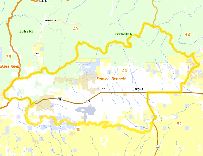 Map of Hunt Area