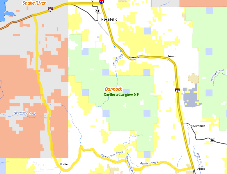 Map of Hunt Area